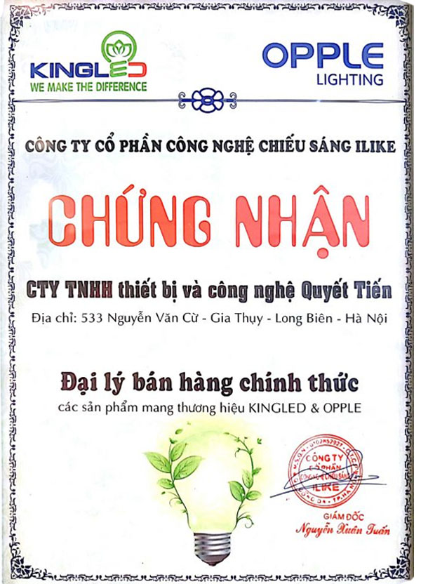 Quyết Tiến - nhà phân phối kingLED chính thức