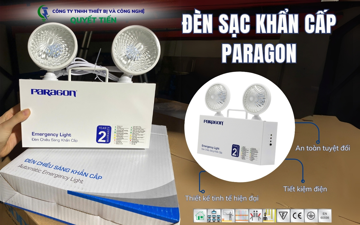 Đèn sạc khẩn cấp Paragon