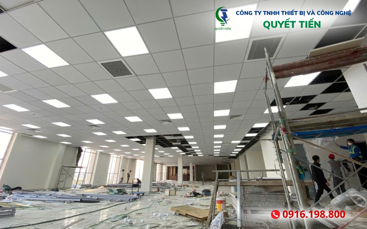 Dự án lắp đặt đèn chiếu sáng led Quyết Tiến thực hiện