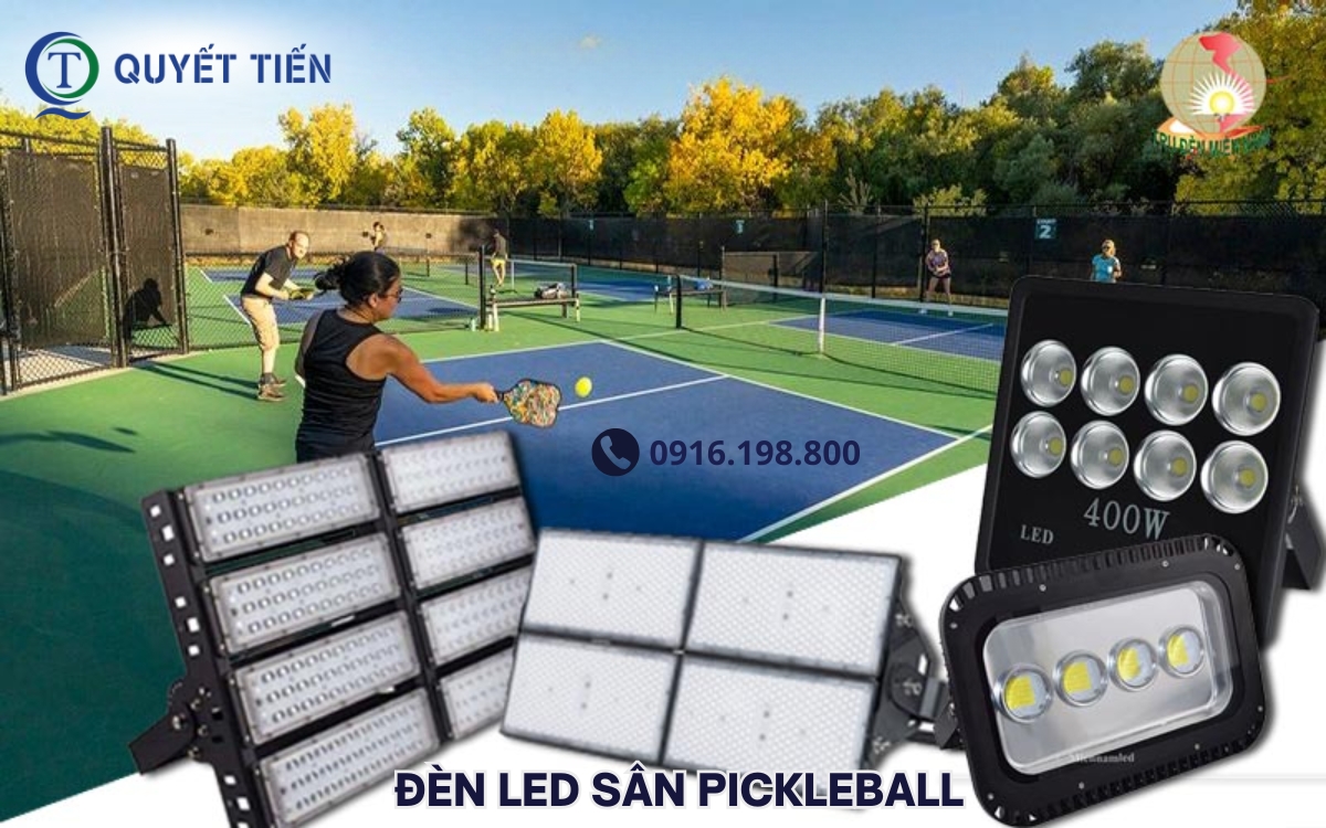 Tiêu chuẩn hệ thống đèn chiếu sáng sân Pickleball