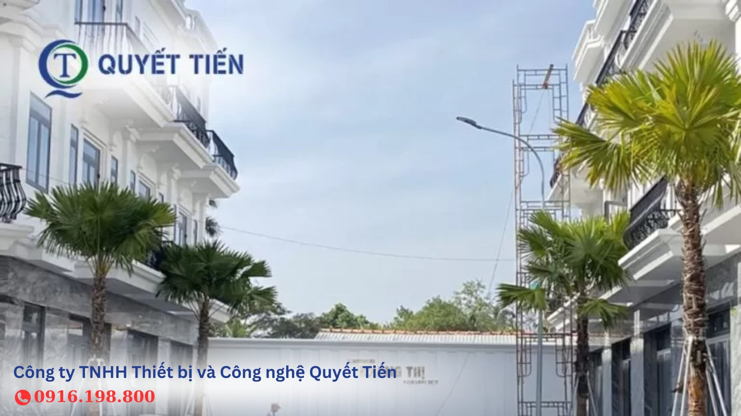 Dự án lắp đèn đường khu dân cư Quyết Tiến