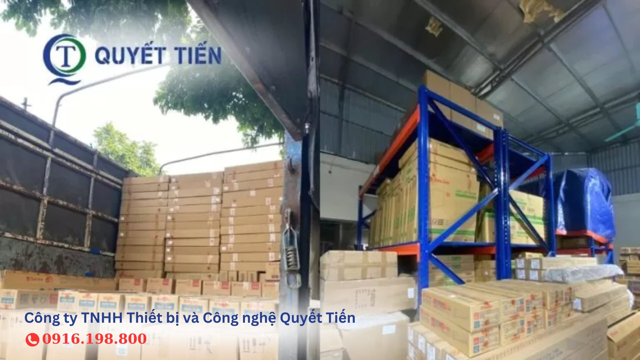 Xe hàng dự án của Quyết Tiến