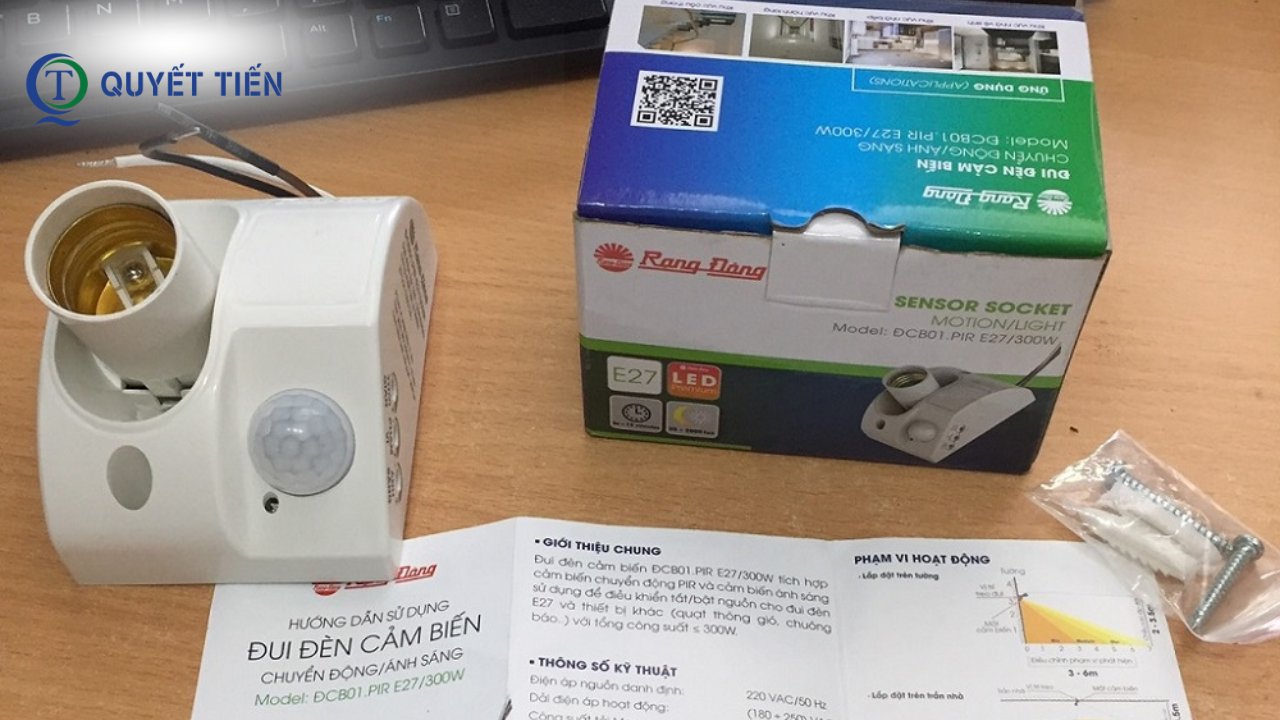 Đui đèn cảm biến Rạng Đông