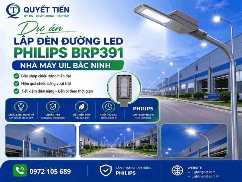 Dự án lắp đặt đèn đường LED BRP391