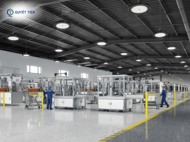 Nhà máy lắp đèn LED Highbay