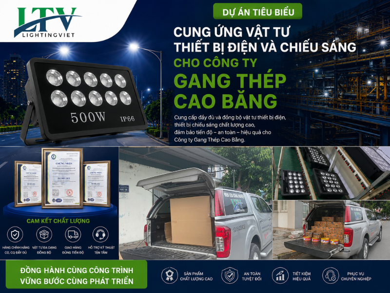 Dự án cung ứng vật tư thiết bị điện và chiếu sáng