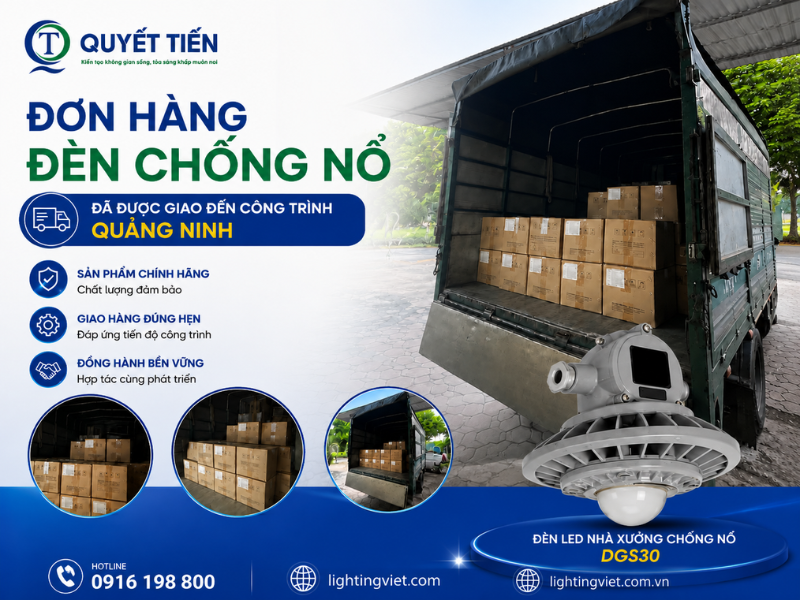 Dự án đèn chống nổ giao Quảng Ninh
