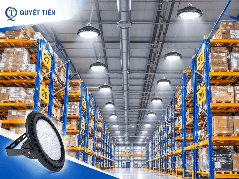 Ví dụ minh họa nhà xưởng lắp đèn LED Highbay