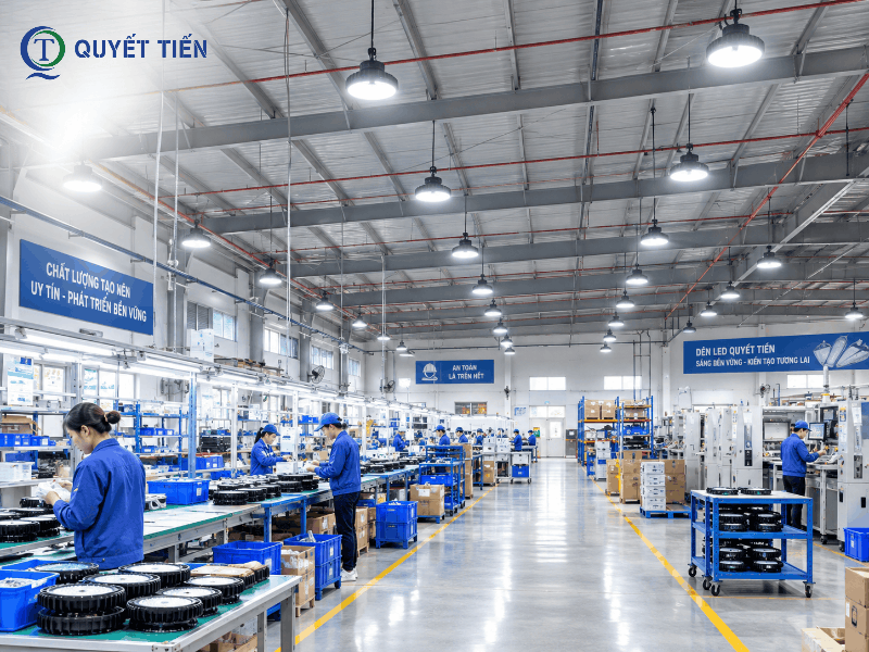 Đèn LED nhà xưởng LTV đảm bảo độ rọi