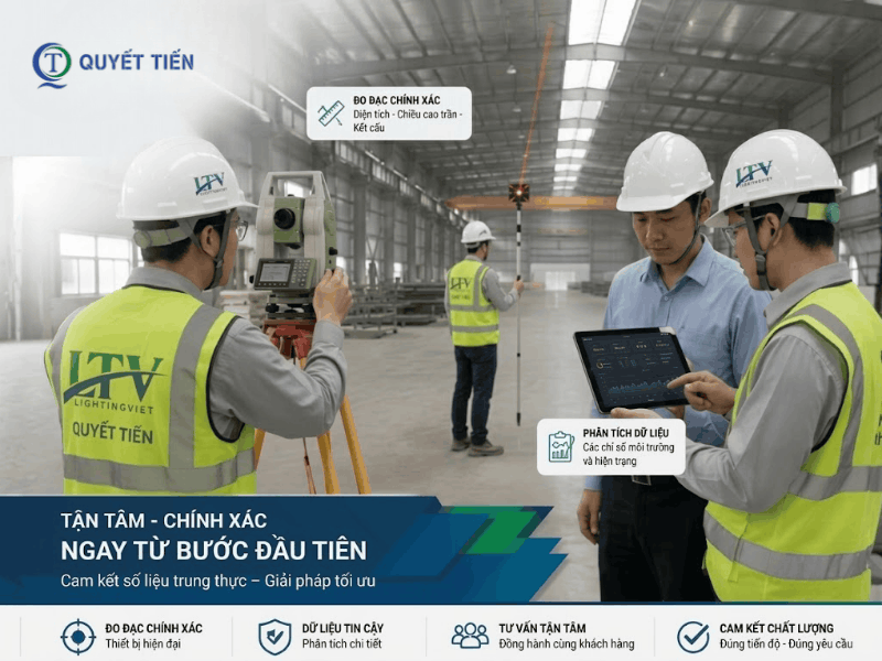 Đội ngũ kĩ thuật khảo sát dự án nhà máy