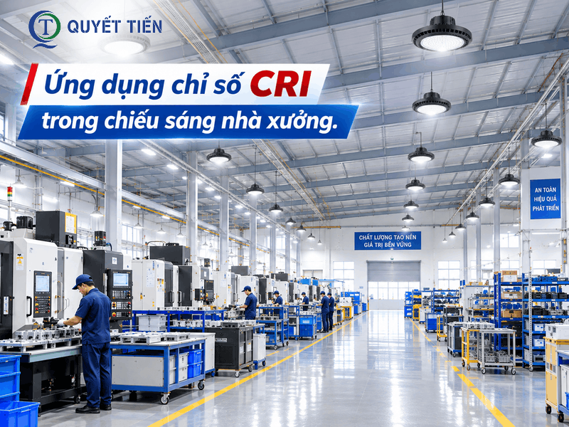 Hệ thống chiếu sáng đèn LED nhà xưởng hiện đại